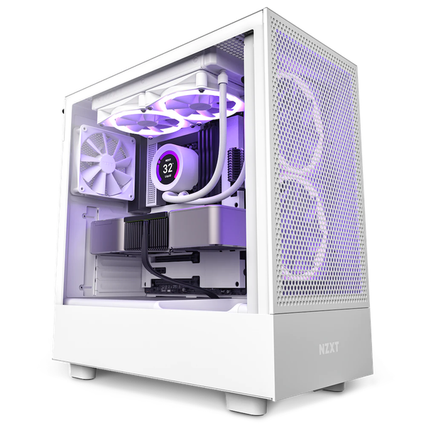 Vỏ máy tính NZXT H5 Flow White (C-H51FW-01)