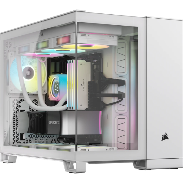 Vỏ máy tính Corsair 2500X TG Mid-Tower White (CC-9011266-WW)