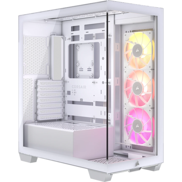 Vỏ máy tính Corsair iCUE LINK 3500X TG Mid Tower White (CC-9011281-WW)