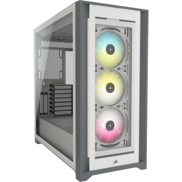 Vỏ máy tính Corsair iCUE 5000X RGB TG White (CC-9011213-WW)