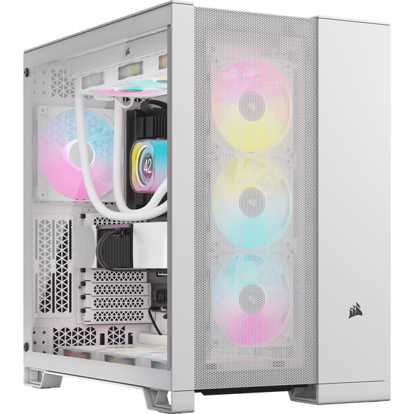 Vỏ máy tính Corsair 6500D Airflow TG Mid-Tower White (CC-9011260-WW)
