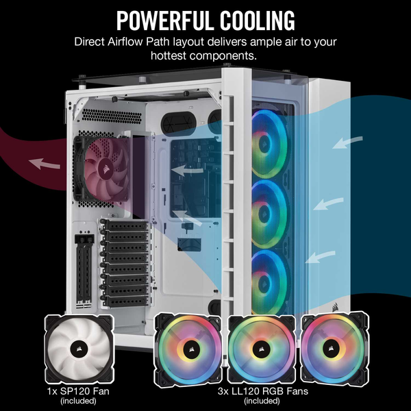 Vỏ máy tính Corsair 680X RGB TG White (CC-9011169-WW)