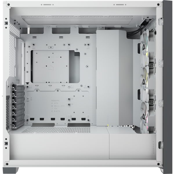 Vỏ máy tính Corsair iCUE 5000X RGB TG White (CC-9011213-WW)