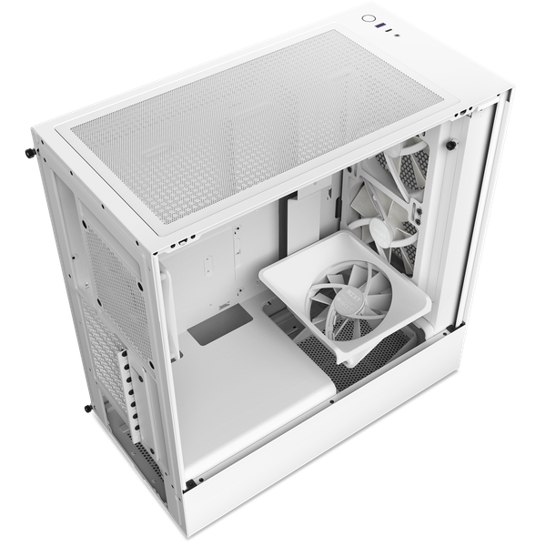 Vỏ máy tính NZXT H5 Flow White RGB (C-H51FW-R1)