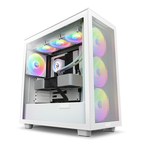 Vỏ máy tính NZXT H7 Flow White RGB (CM-H71FW-R1)