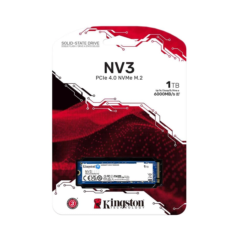 SSD Kingston NV3 1TB M.2 PCIe Gen4 x4 NVMe SNV3S/1000G