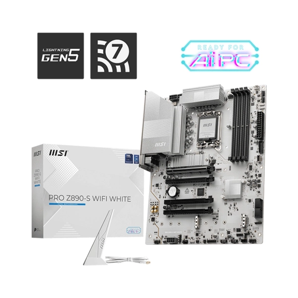 Mainboard PC MSI PRO Z890-S WIFI WHITE