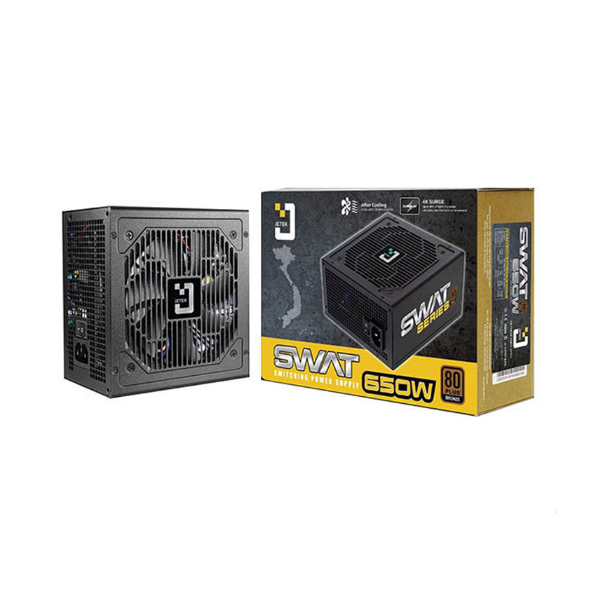 Nguồn máy tính Jetek SWAT 650 650W (80 Plus Bronze / Màu đen)