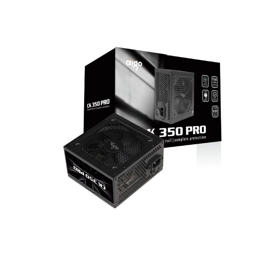 Nguồn máy tính AIGO CK350 PRO - 350W (cáp dẹt)