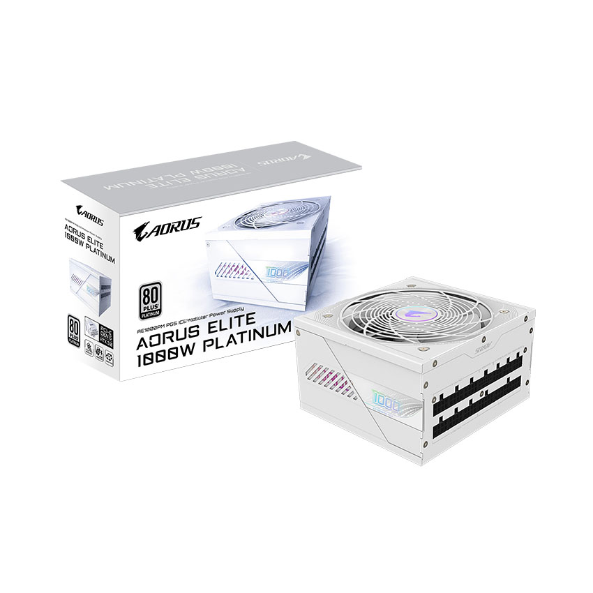 Nguồn GIGABYTE AORUS GP-AE1000PM PG5 ICE 1000W (80 plus Platinum/Màu Trắng)