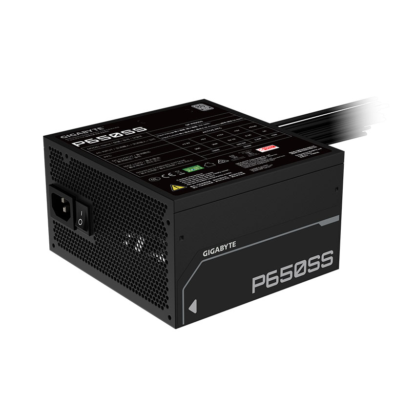 Nguồn máy tính GIGABYTE P650SS 650W (80 PLus Silver/Màu Đen)