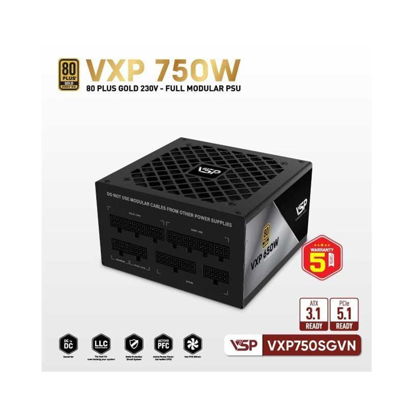 Nguồn VSP VXP750SGVN - 750W (80Plus Gold)