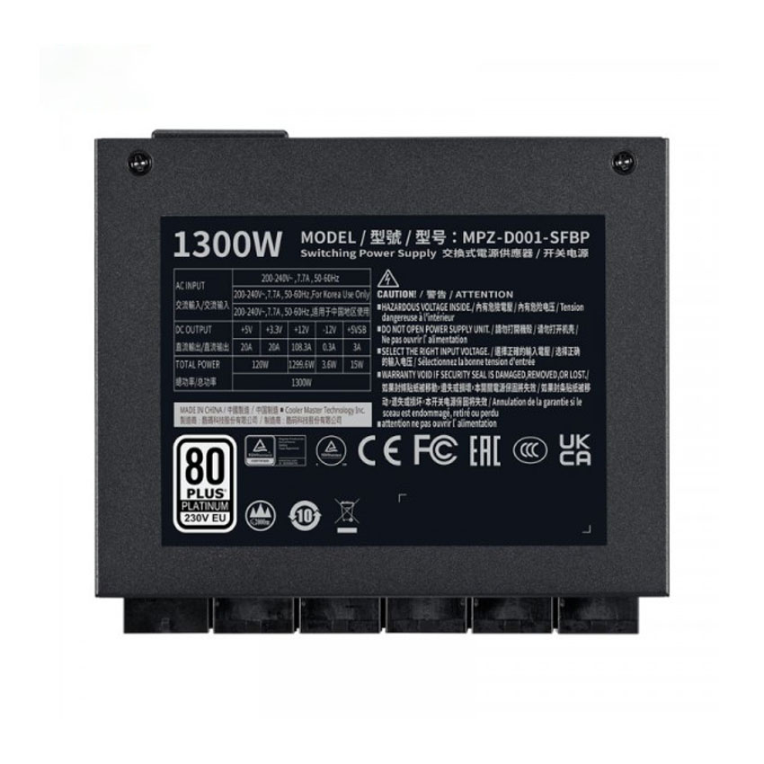 Nguồn máy tính Cooler Master V Platinum 1300 V2 - 1300W (80 plus Platinum/ATX3.1/Full Modular)