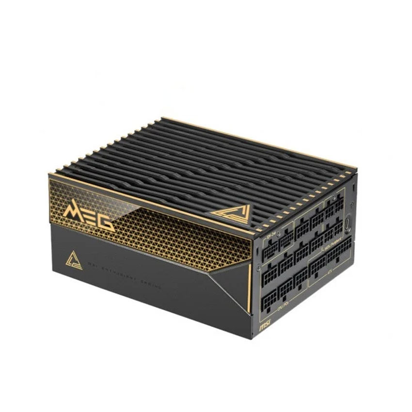 Nguồn máy tính MSI MEG Ai1600T PCIE5 (80 Plus Titanium/ATX3.1/PCIe5.1/Full Modular)