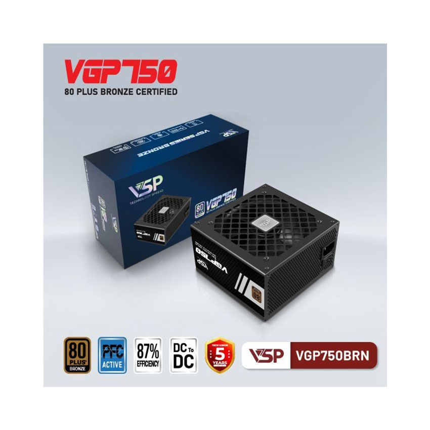 Nguồn VSP VGP750BRN PRO 750W (80Plus Bronze) (GA MOR)