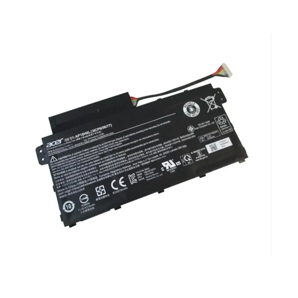 Pin acer a514-51 ap18h8l (zin) – 3 cell -acer aspire 5 a514-51, a515-53, spin 3 sp314-53 travelmate b1 b11421, ap18h8l