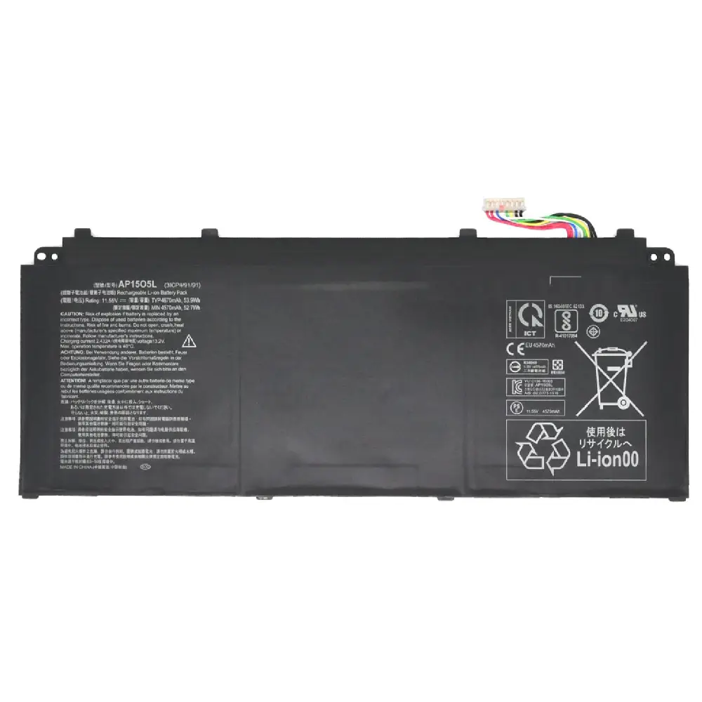 Pin acer sf514-51 ap15o5l (zin) – 3 cell -aspire s5-371, spin sp513-52, swift sf114-32, sf515-51, ap15o5l