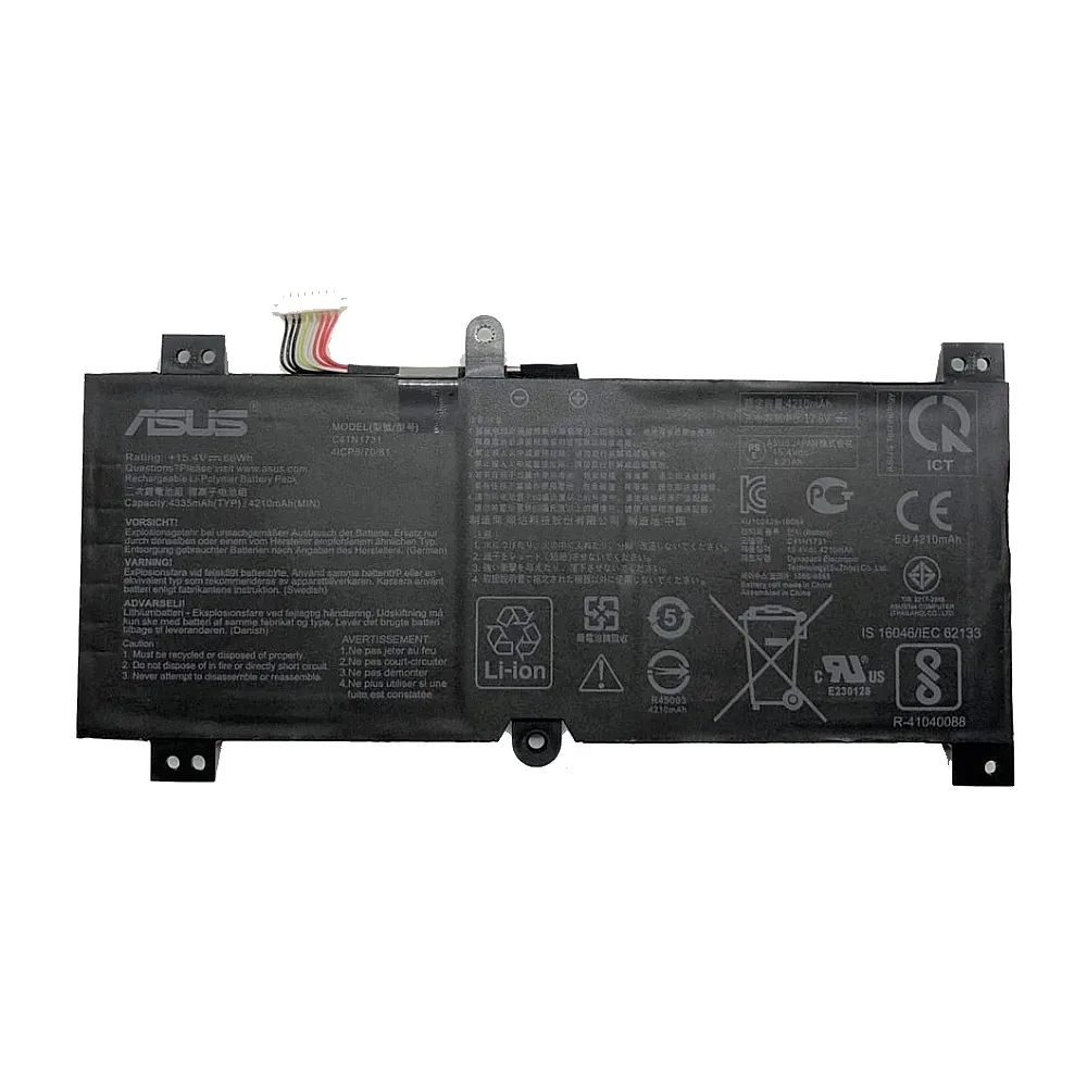 Pin asus gl704 c41n1731-1 (type b) pát ốc bo tròn (zin) – 4 cell
