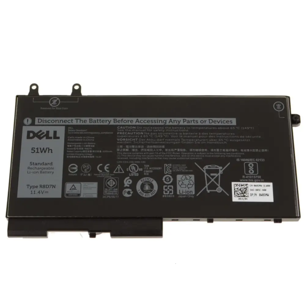 Pin dell latitude 5400 ngắn 51wh (zin) – 3 cell *ko kén wh* (2-in-1 series có bút cảm ứng)