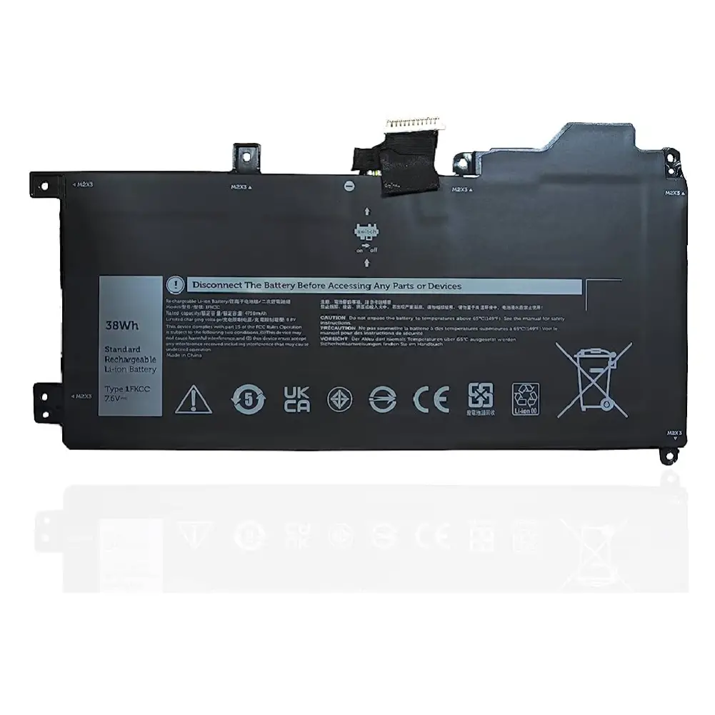 Pin dell latitude 7200 7210 (2-in-1) 38wh (zin) – 2 cell 1fkcc kwww4 9ntkm