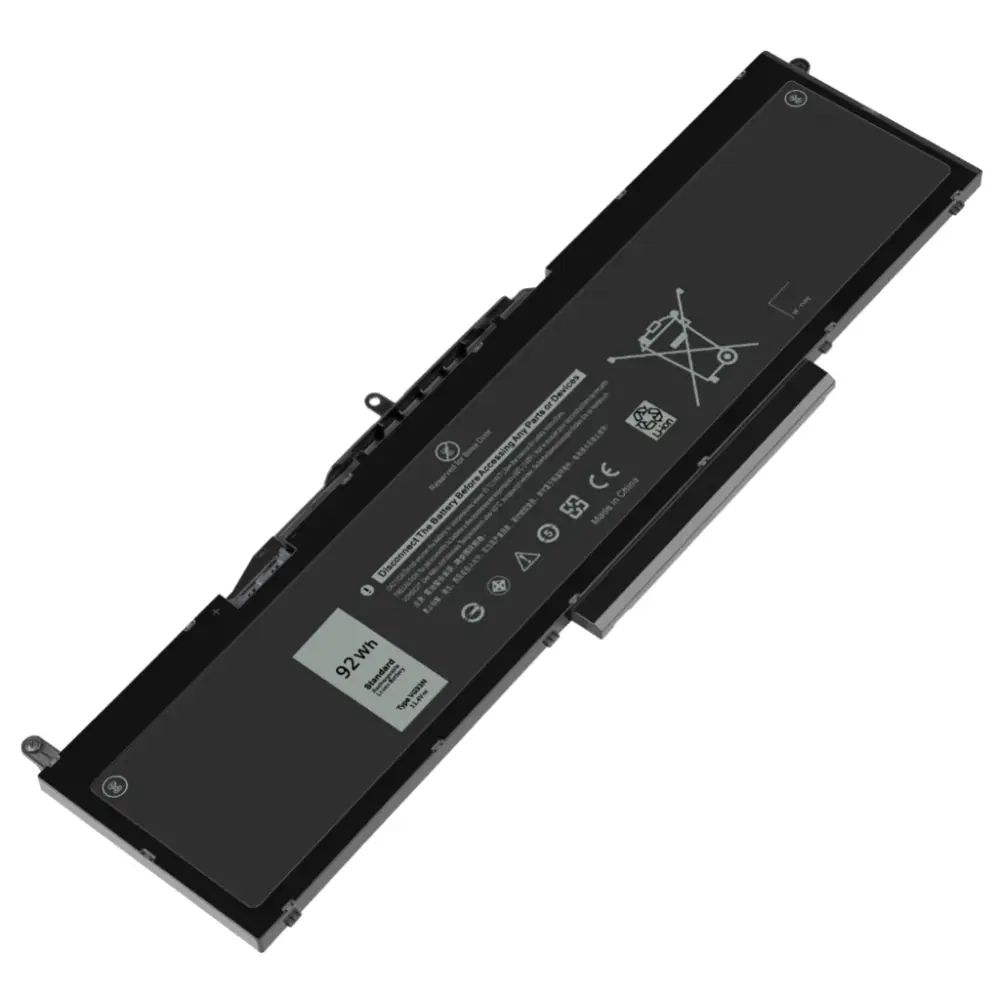 Pin dell precision 15 3520 92wh dài (zin) – 6 cell *nếu có hdd sẽ bị cấn* -precision 15 3520 3530 m3520 m3530, vg93n  