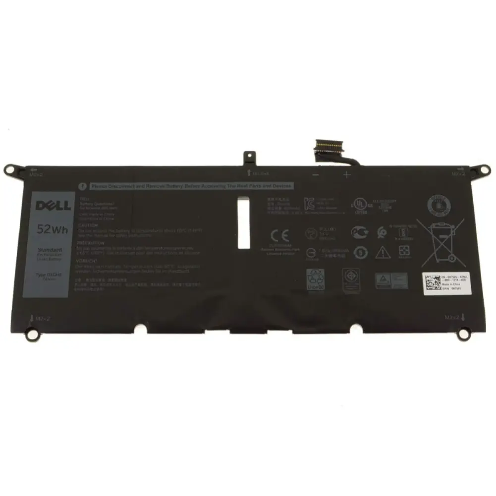 Pin dell xps 13 9370 9380 9305 52wh (zin) – 4 cell -h754v 0h754v dxgh8  