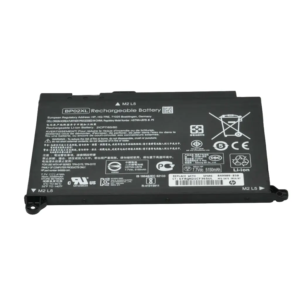 Pin hp 15-au000 (zin) – 4 cell -pavilion 15-au000, 15-aw000, bp02xl
