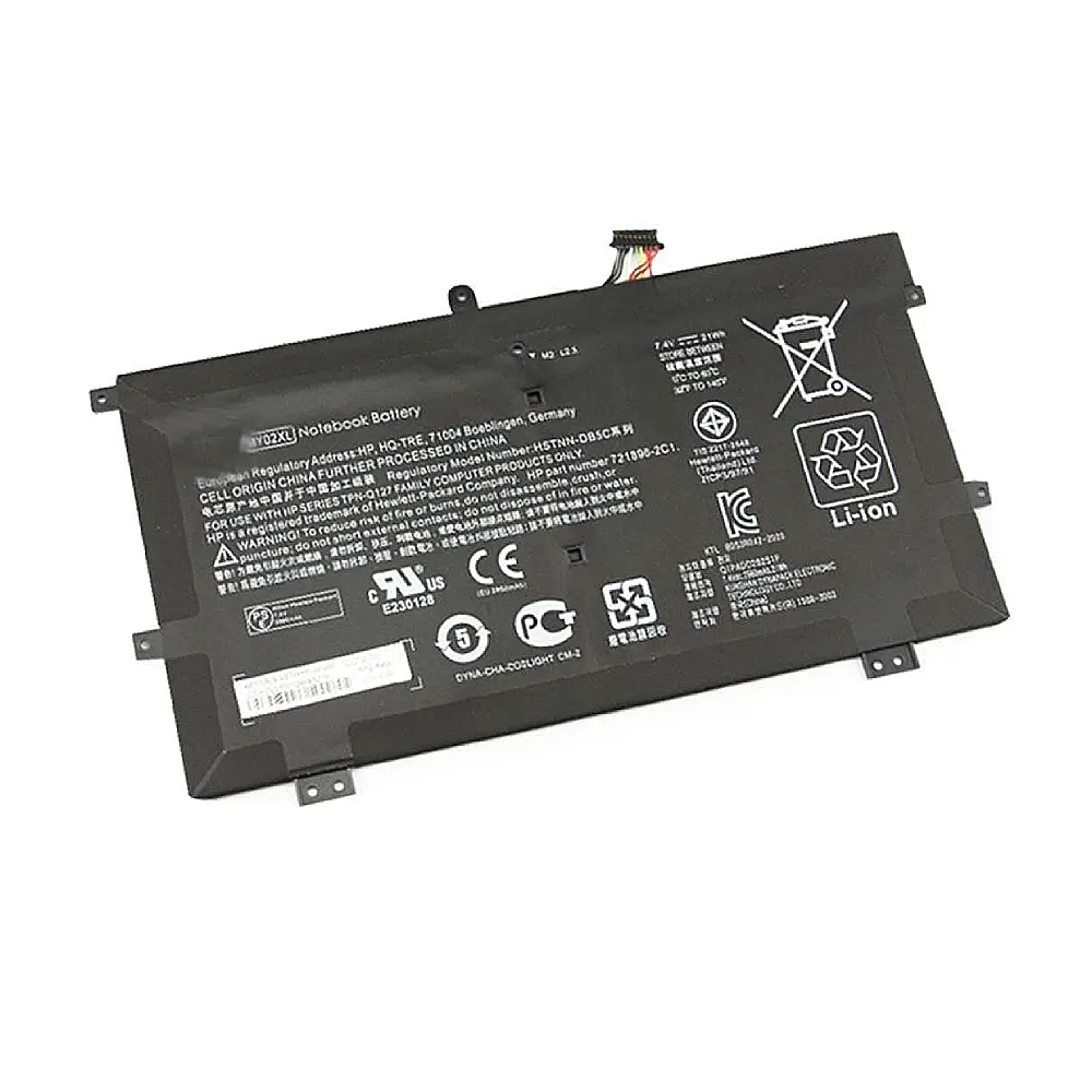 Pin hp slatebook x2 (zin) – 6 cell -slatebook x2, 10-h010nr, 10-h000sa, my02xl, 721896-421, tpn-q127, hstnn-ib5c