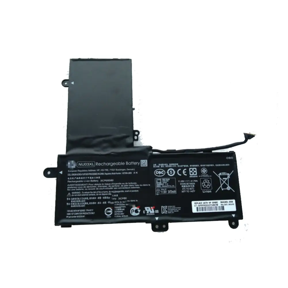Pin hp x360 11-u000 – 3 cell -pavilion x360 11-u000, 11-ab000, nu03xl