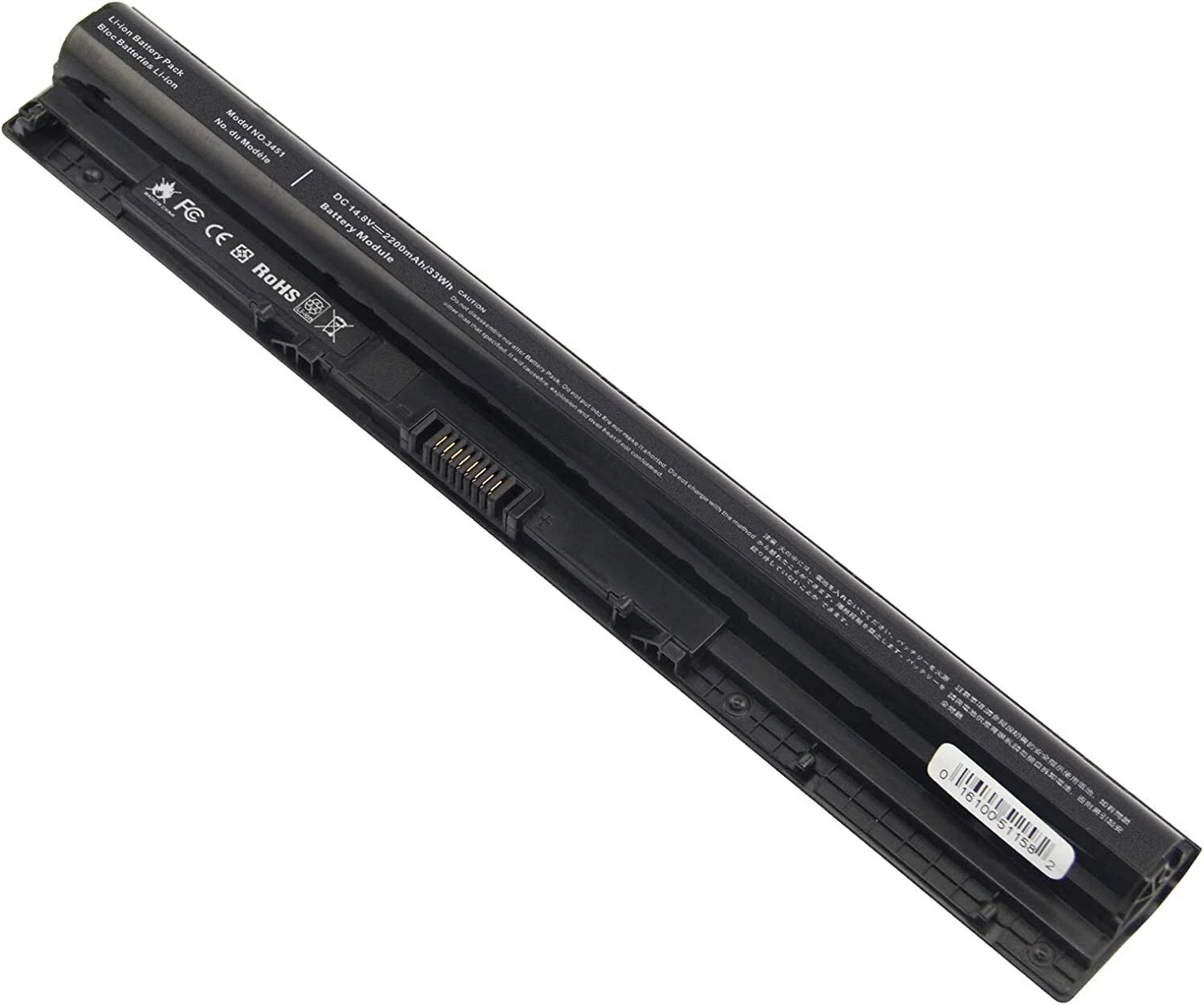 PIN DELL Inspiron 5551 5555 5558 5559 5755 (KO CHẠY DC PENTIUM VÀ GEN 7 8) 3451 M5Y1K (OEM) – 4 CELL