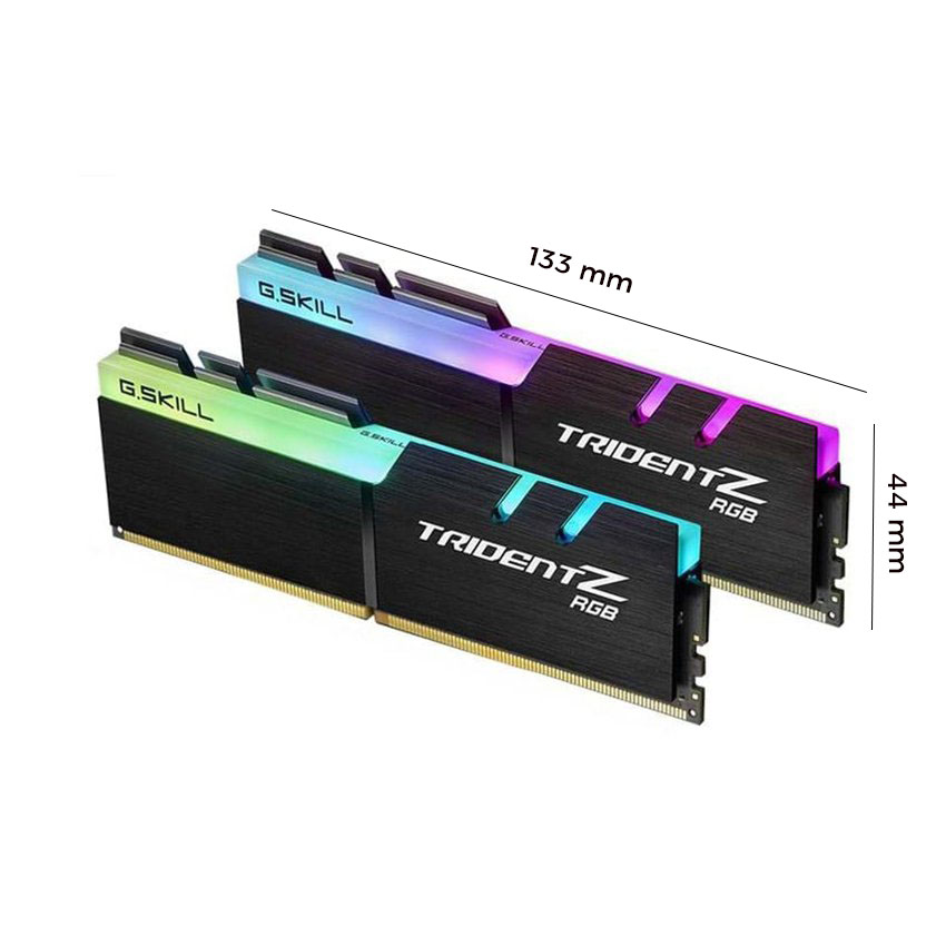 RAM Desktop Gskill Trident Z RGB (F4-3200C16D-32GTZR) 32GB (2x16GB) DDR4 3200MHz
