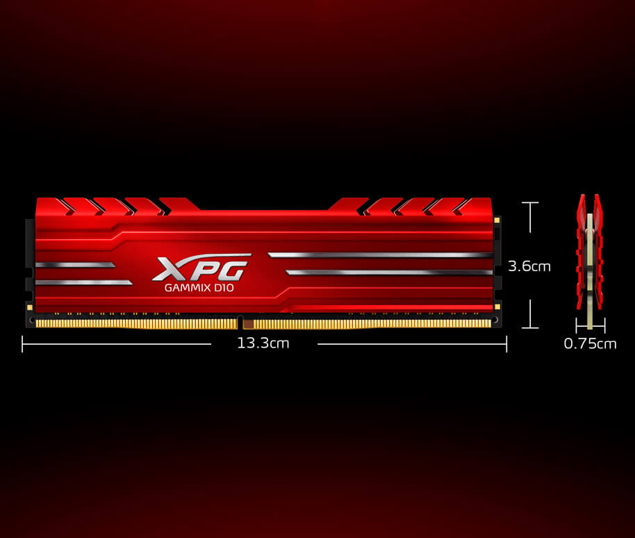 RAM Desktop ADATA XPG Gammix D10 (AX4U320016G16A-SB10) 16GB (1x16GB) DDR4 3200MHz