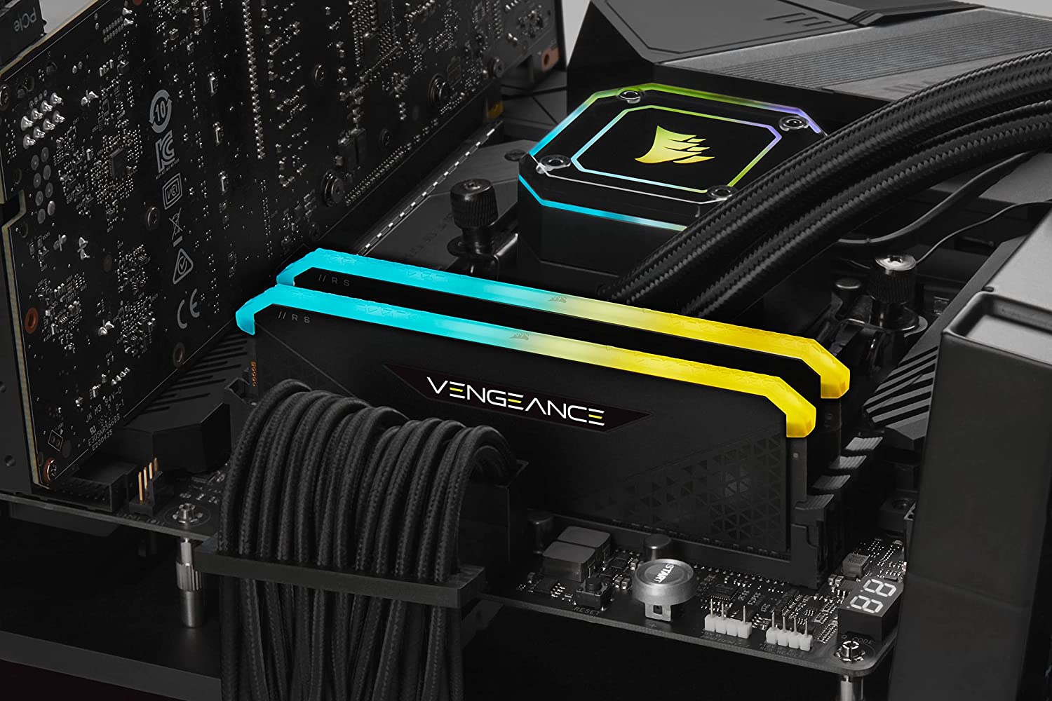 RAM Desktop Corsair Vengeance RGB RS (CMG8GX4M1E3200C16) 8GB (1x8GB) DDR4 3200MHz