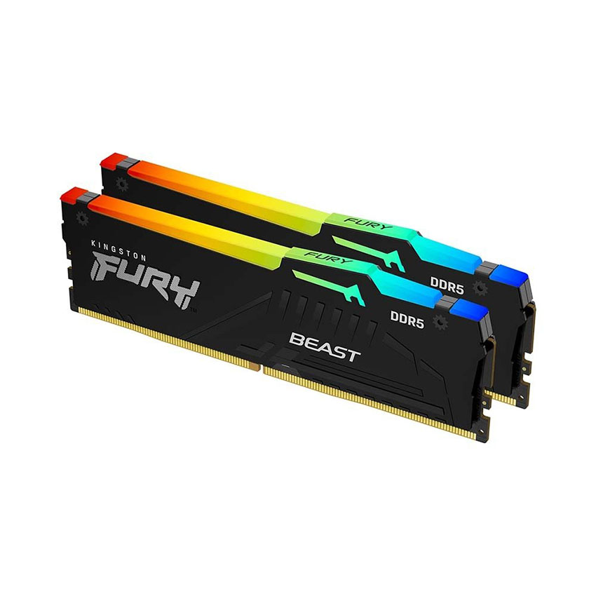 RAM Desktop KINGSTON Fury Beast RGB (KF556C40BBAK2-16) 16GB (2x8GB) DDR5 5600MHz