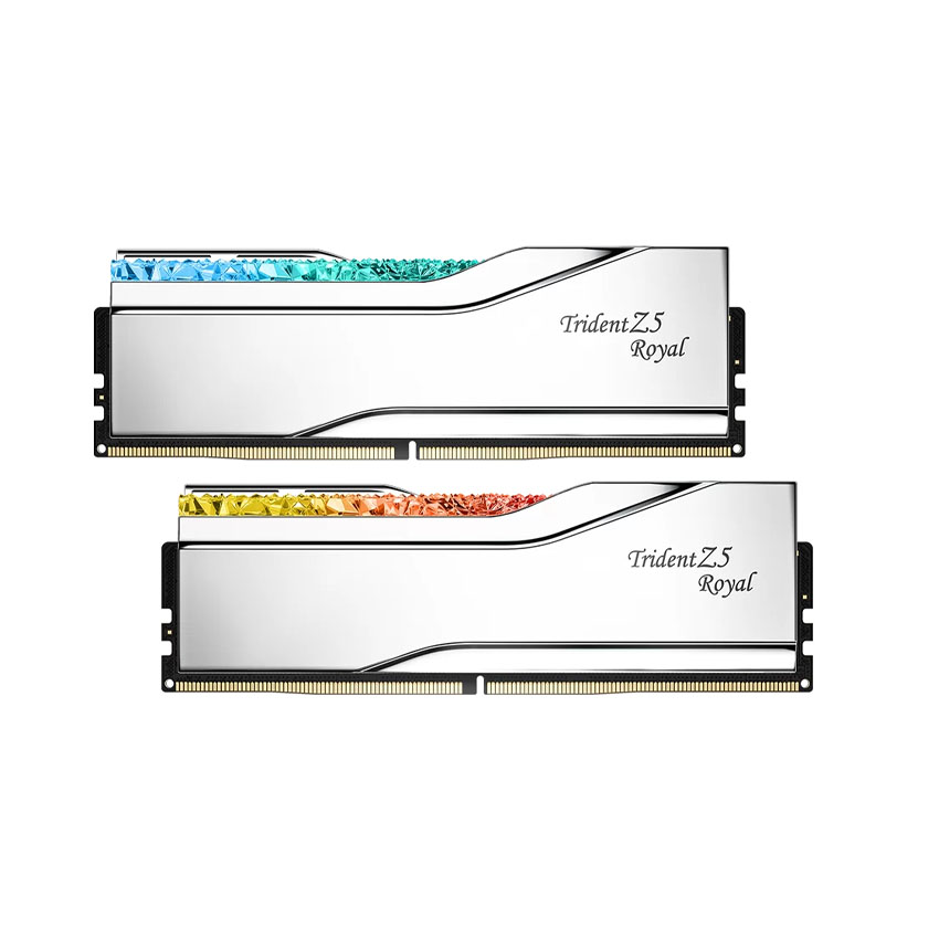 RAM Desktop Gskill Trident Z Royal RGB (F5-6400J3239G32GX2-TR5S) 64GB (2x32GB) DDR5 6400 MHz