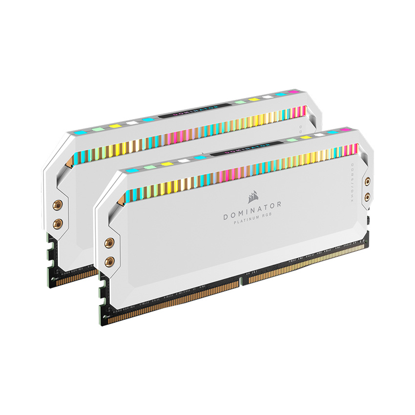 RAM Desktop Corsair Dominator Platinum RGB White (CMT64GX5M2B5600C40W) 64GB (2x32GB) DDR5 5600MHz 