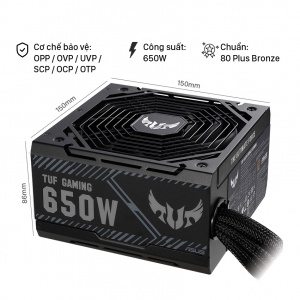 Nguồn  ASUS TUF GAMING 650W Bronze  ( Màu Đen/80 Plus Bronze )