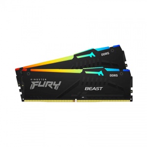 RAM Desktop KINGSTON Fury Beast RGB (KF556C40BBAK2-16) 16GB (2x8GB) DDR5 5600MHz
